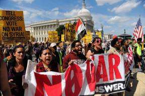 Protest against U.S. intervention in Syria