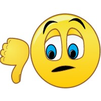 Thumbs down cartoon