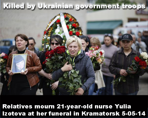 Ukraine Kramatorsk funeral