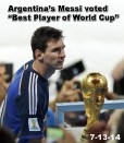 Messi Best Player World Cup