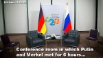 Merkel Putin conf room