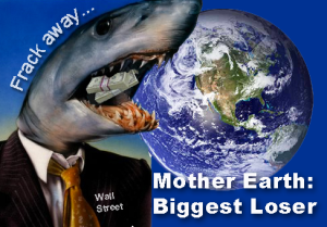Earth_Globe Wall St shark frack