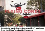 Coke drones in Singapore