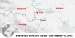 Europe refugee crisis map