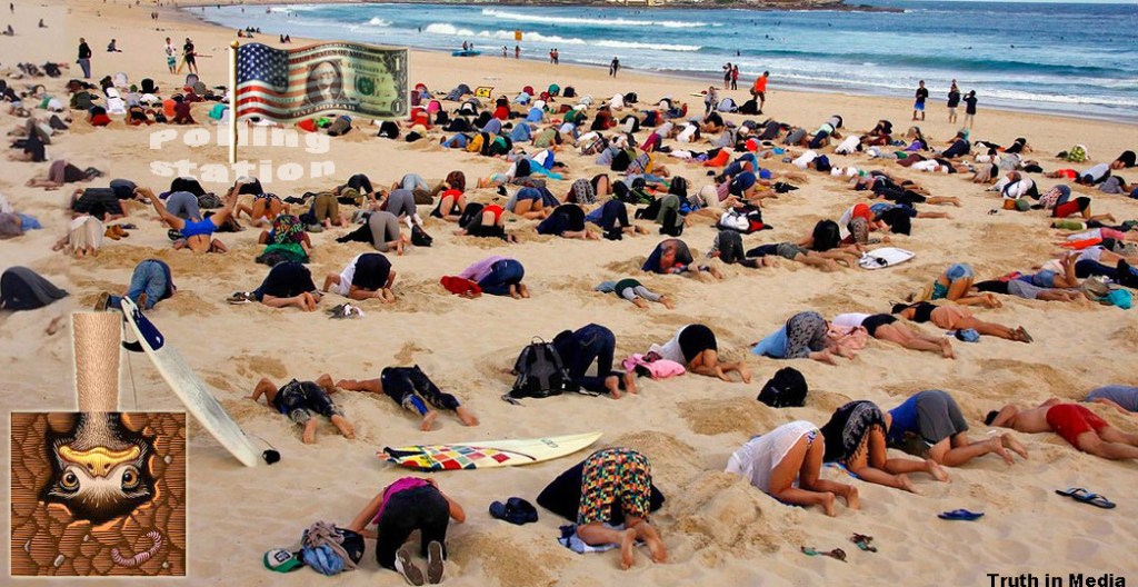 US voters heads in sand