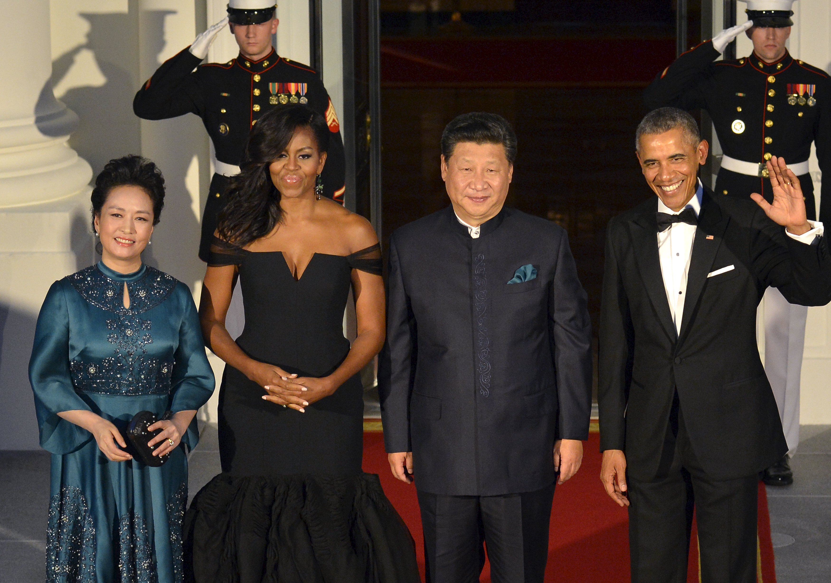 President Obama welcomes Chinese President Xi and Madame Peng for a State Dinner in Washington